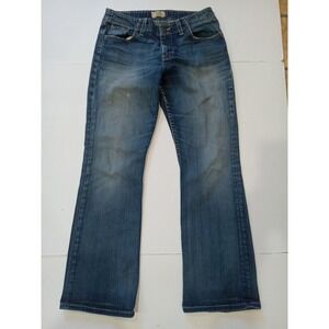 BKE Denim Wendi Jeans Womens 29x29 Blue Denim Bootcut Distressed Whiskering